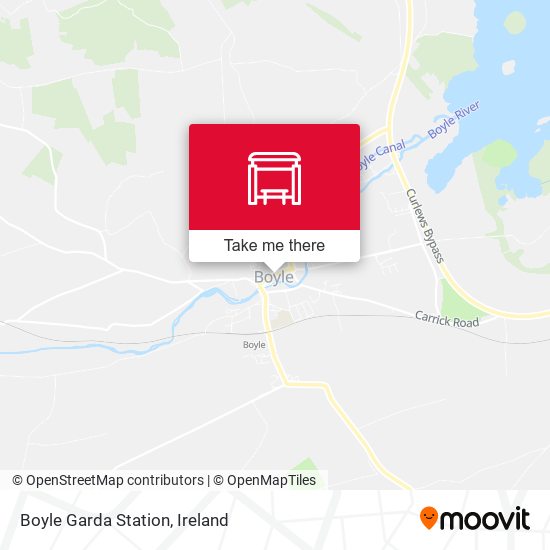 Boyle Garda Station map