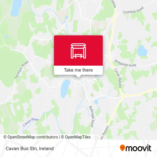 Cavan Bus Stn map