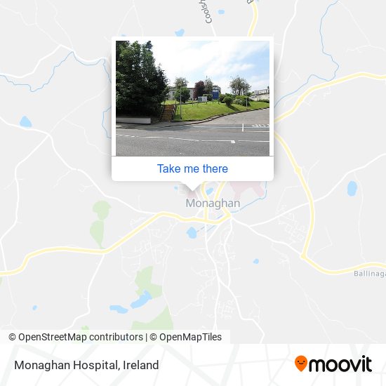 Monaghan Hospital map