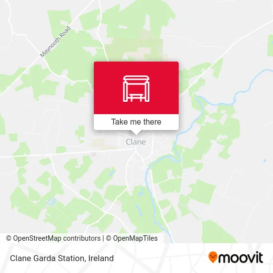 Clane Garda Station map