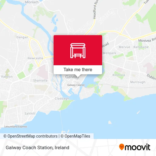 Galway Coach Station map