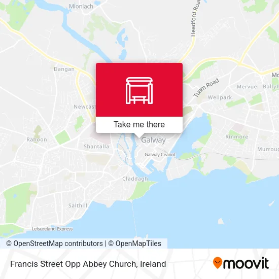 Francis Street Opp Abbey Church map