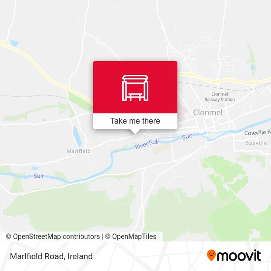 Marlfield Road map