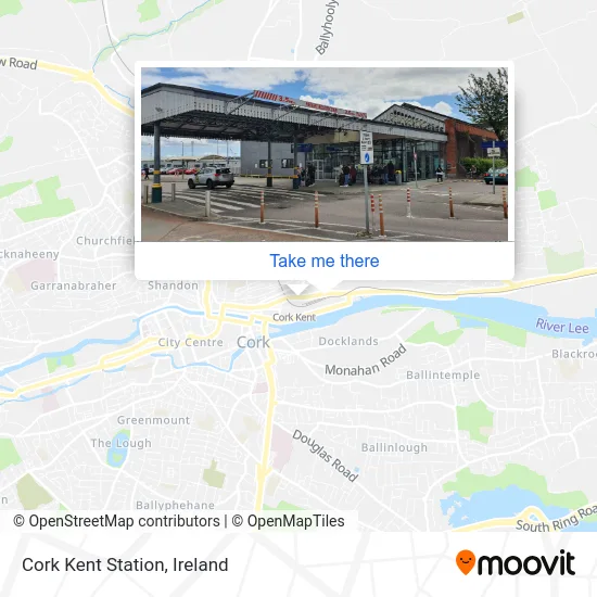 Cork Kent Station map