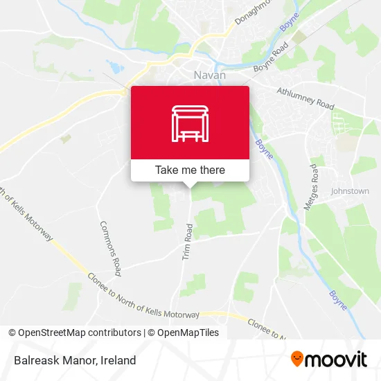 Balreask Manor map