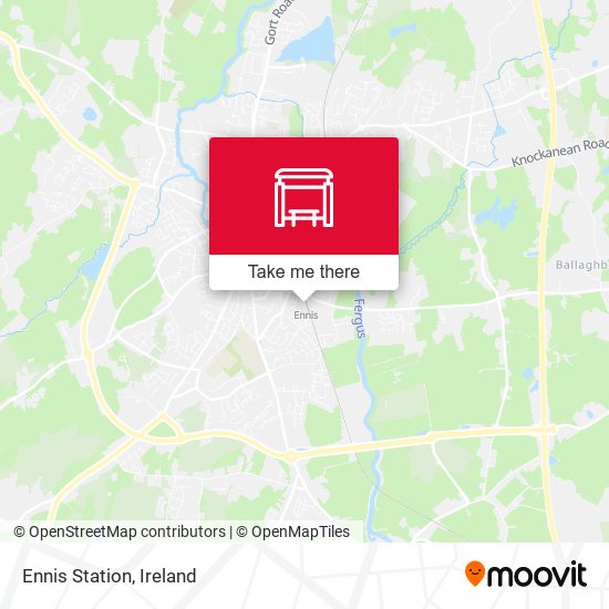 Ennis Station map