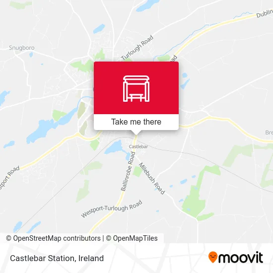 Castlebar Station map