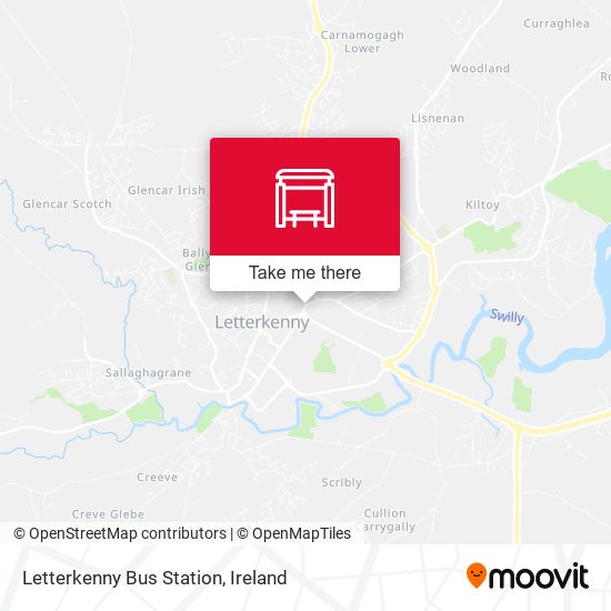 Letterkenny Bus Station map
