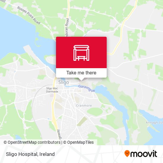 Sligo Hospital map