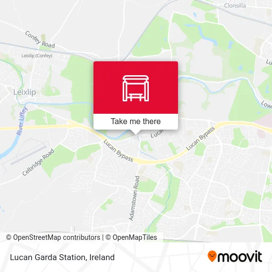 Lucan Garda Station map