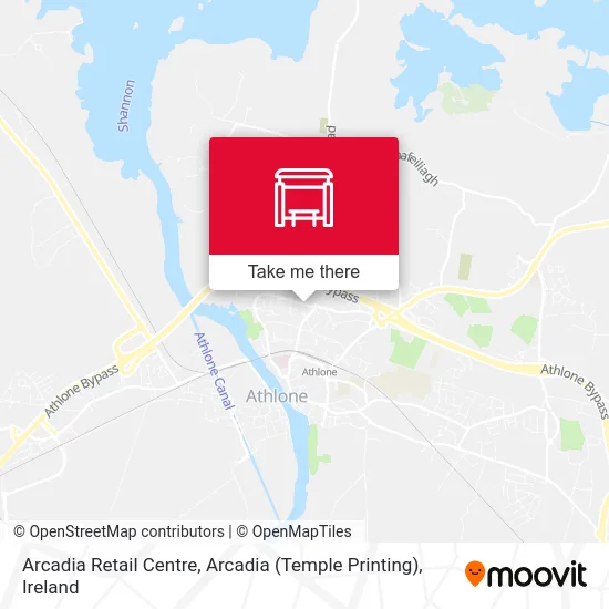 Arcadia Retail Centre, Arcadia (Temple Printing) map