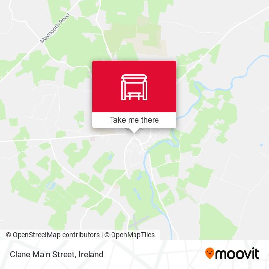 Clane Main Street map