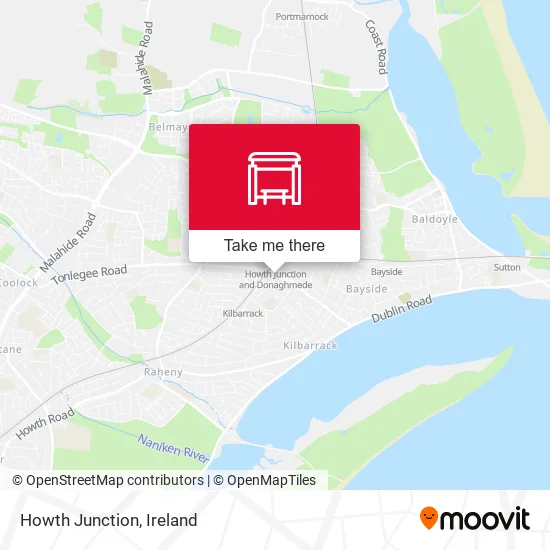 Howth Junction map