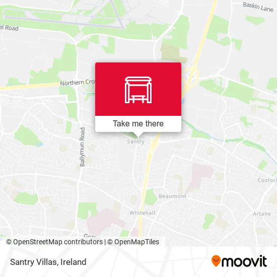 Santry Villas map