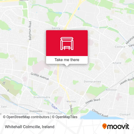 Whitehall Colmcille map