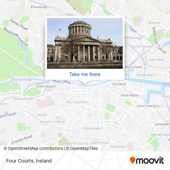 Four Courts map