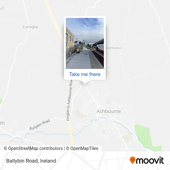 Ballybin Road map
