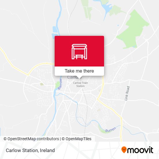 Carlow Train Station map