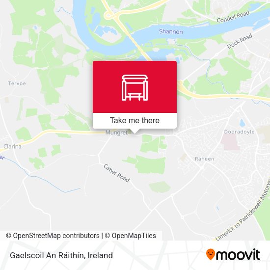 Gaelscoil An Ráithín map
