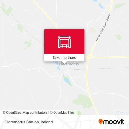 Claremorris Station map