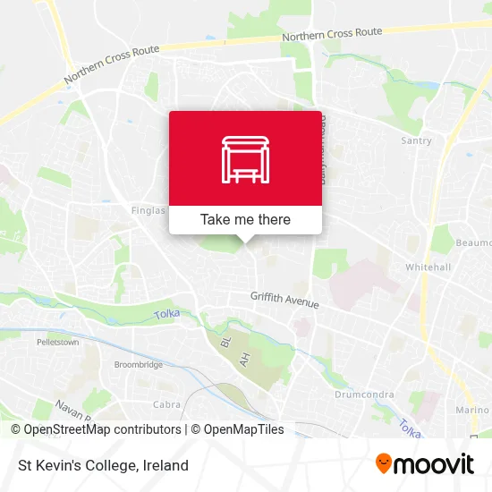 St Kevin's College map