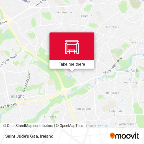 Saint Jude's Gaa map