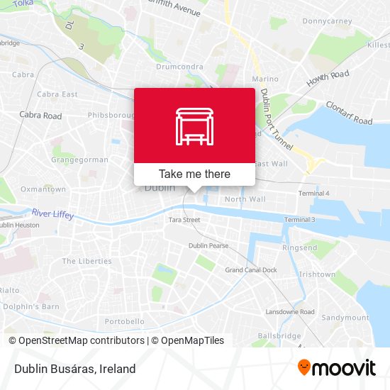 Dublin Busáras map