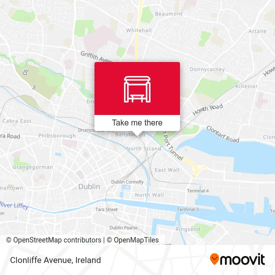 Clonliffe Avenue map