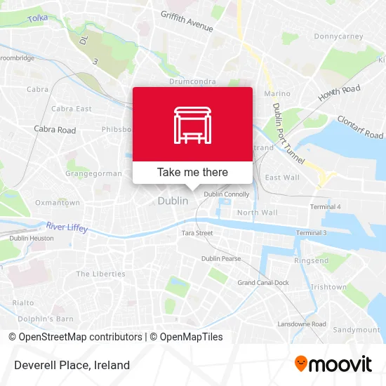 Deverell Place map