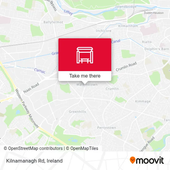 Kilnamanagh Rd map