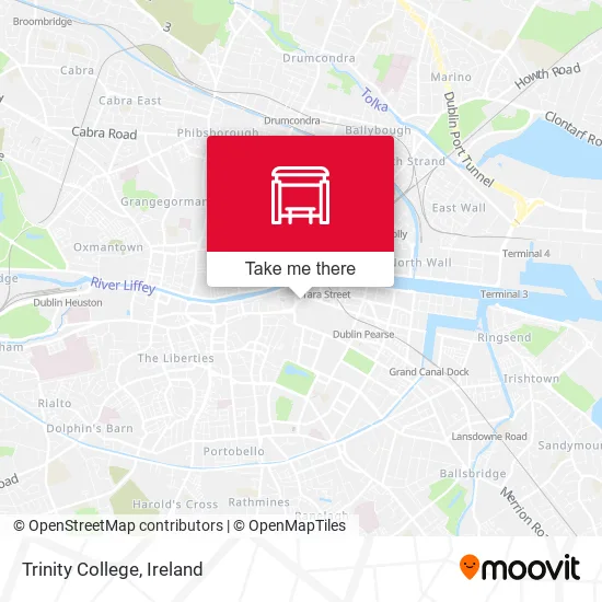 Trinity College map