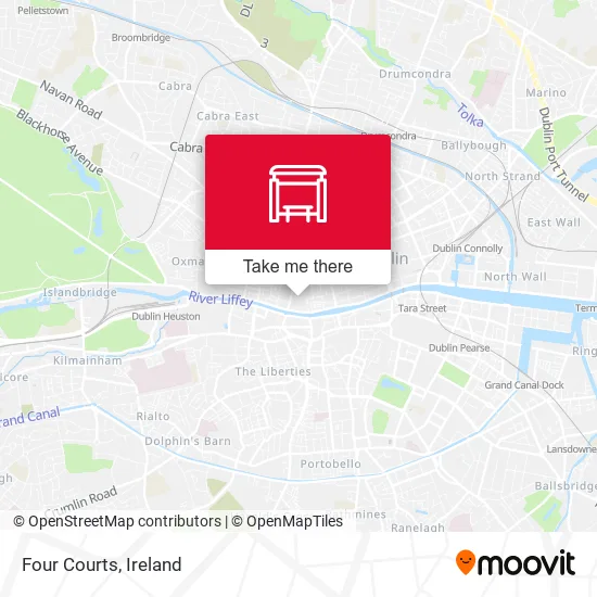 Four Courts map