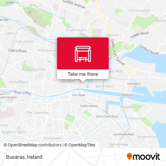 Busáras map