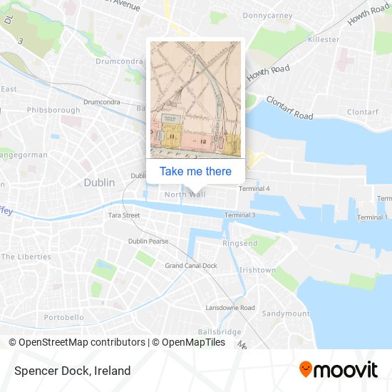 Spencer Dock map