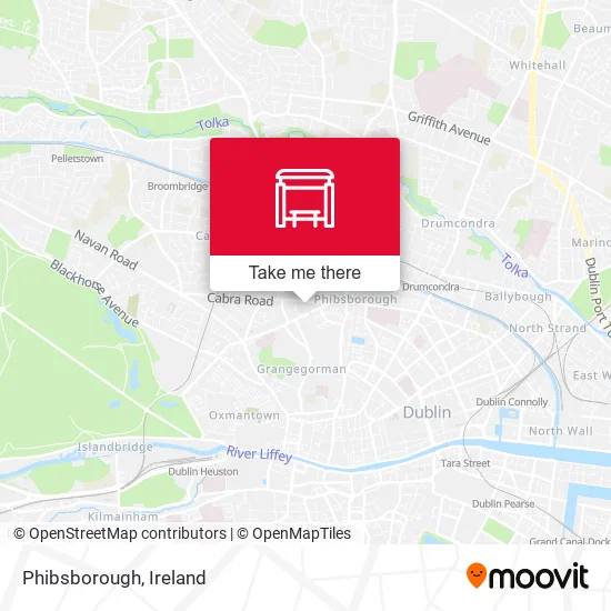 Phibsborough map