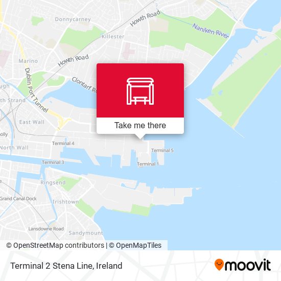 Terminal 2 Stena Line map