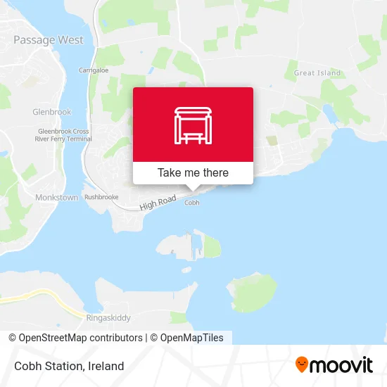 Cobh Station map