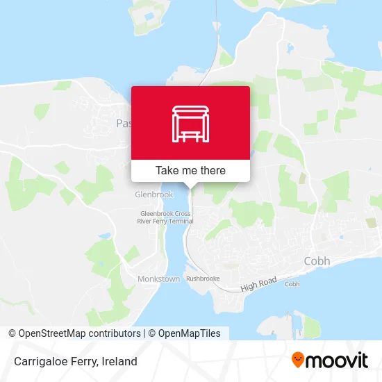 Carrigaloe Ferry map