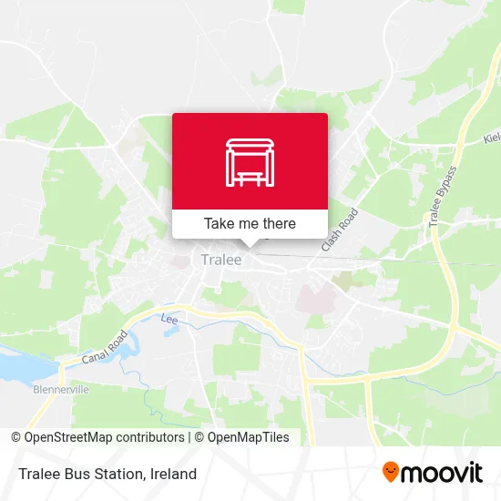 Tralee Bus Station map