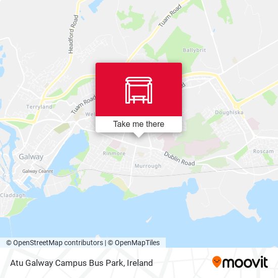 Atu Galway Campus Bus Park map