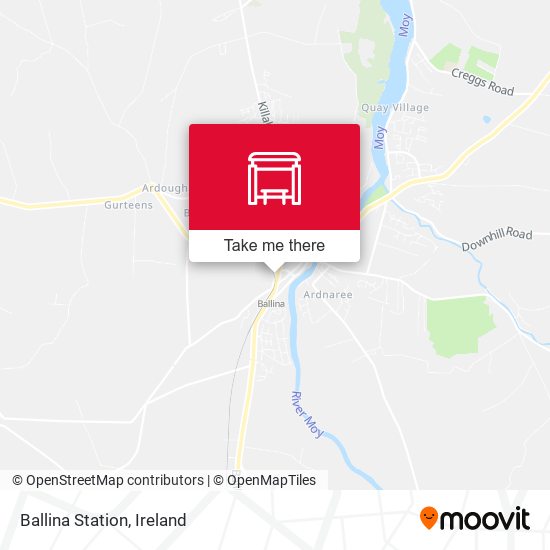 Ballina Bus Station map