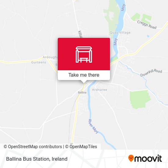 Ballina Bus Station map