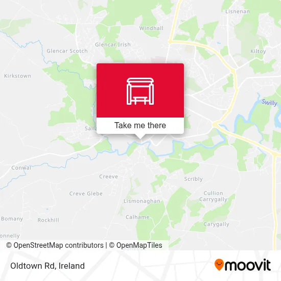 Oldtown Rd map