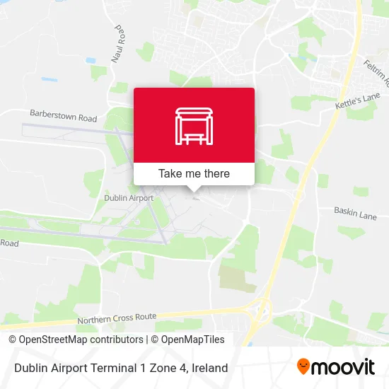 Dublin Airport Terminal 1 Zone 4 map