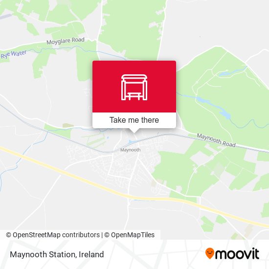 Maynooth Station map