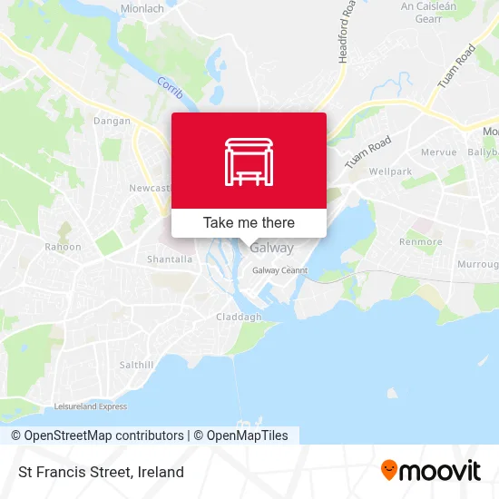 St Francis Street map