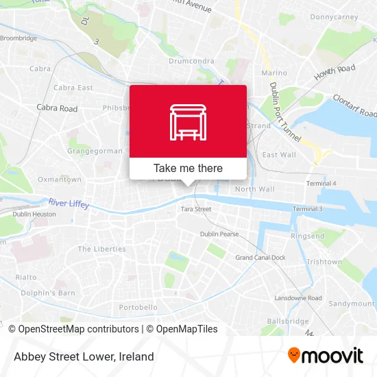 Abbey Street Lower map