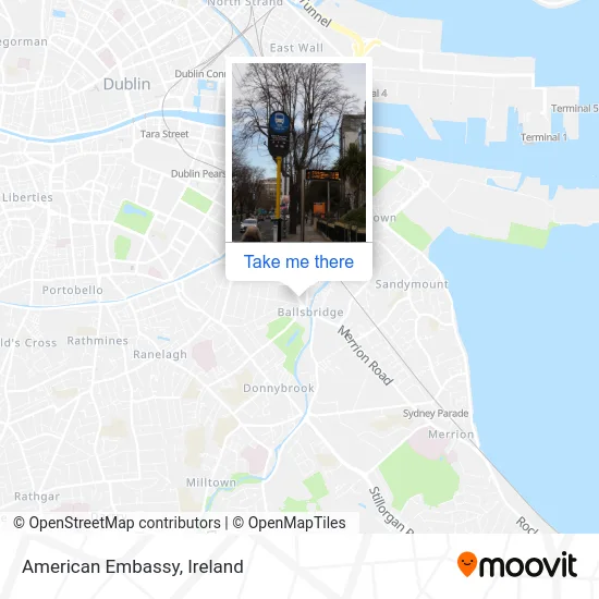 American Embassy map