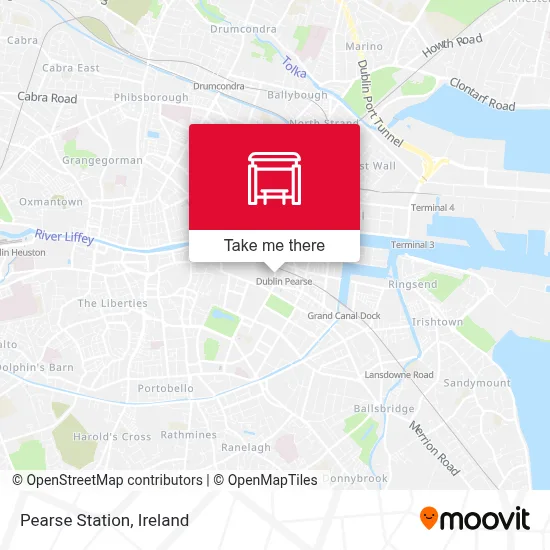 Pearse Station map