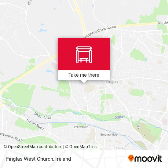 Finglas West Church map